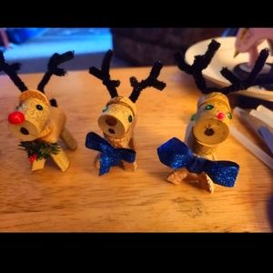 Cork reindeer ornaments